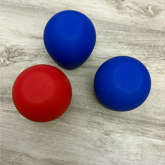 Set of 3 Unbreakable Silicone Wine Tumblers Blue & Red 14Oz BPA Free Hot/Cold - Picture 4 of 5